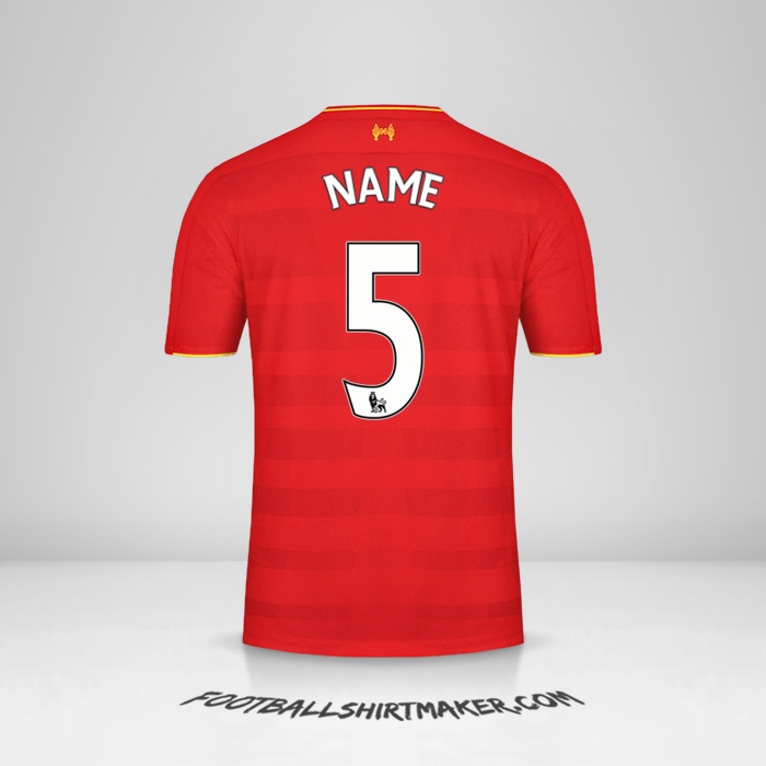 Trikot Liverpool FC 2016/17 -  name - 5