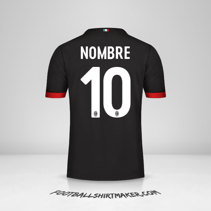 Jersey AC Milan 2017/18 Tercera -  nombre - 10