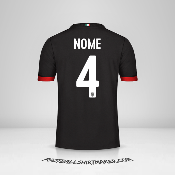 Maglia AC Milan 2017/18 Terza -  nome - 4