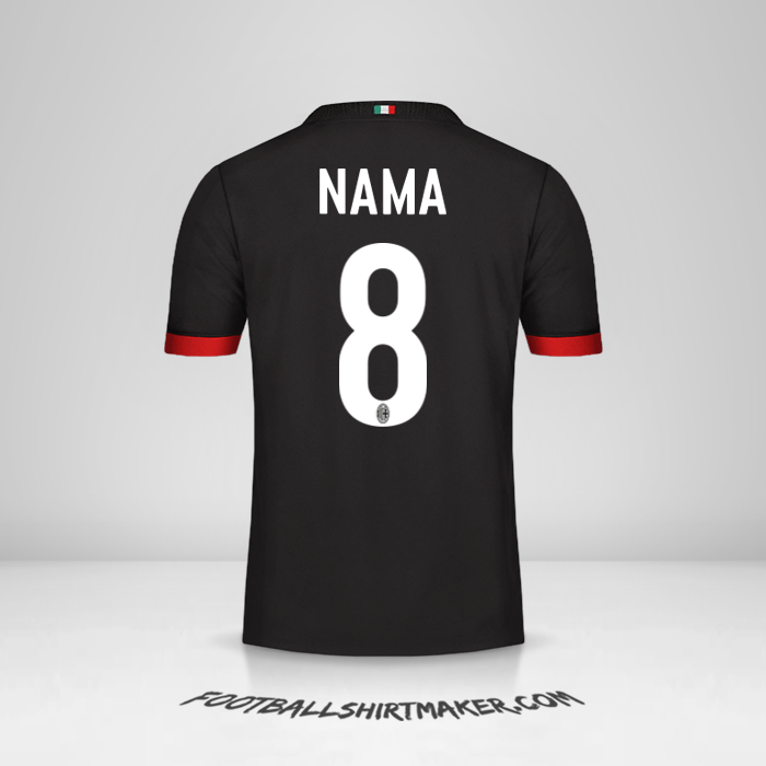 Jersey AC Milan 2017/18 Ketiga -  nama - 8