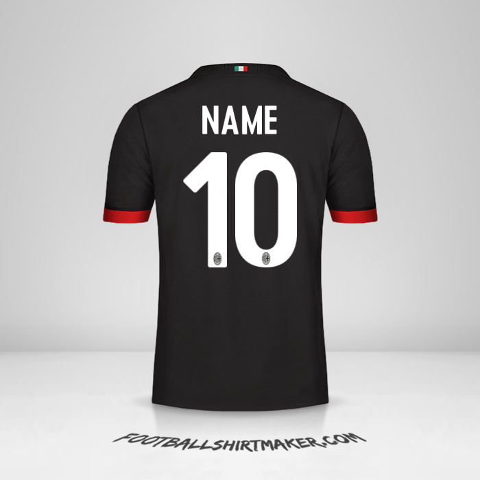 Shirt AC Milan 2017/18 Third -  name - 10