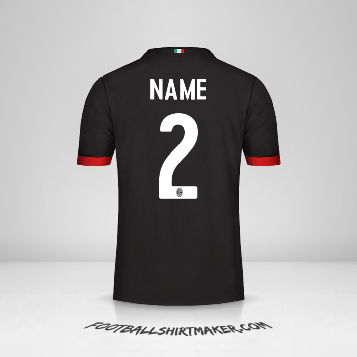 Shirt AC Milan 2017/18 Third -  name - 2