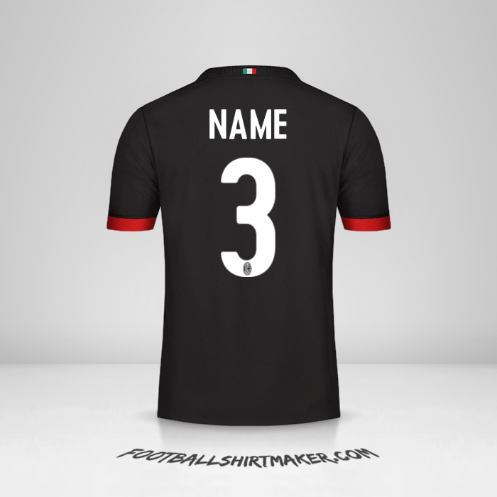 Shirt AC Milan 2017/18 Third -  name - 3