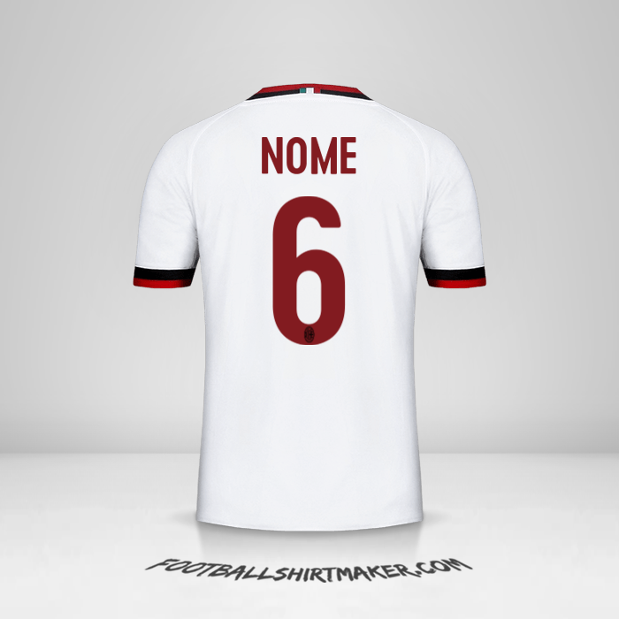 Maglia AC Milan 2017/18 Seconda -  nome - 6