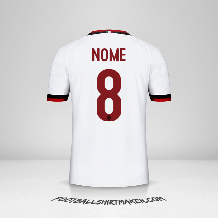 Camisola AC Milan 2017/18 Alternativa -  nome - 8