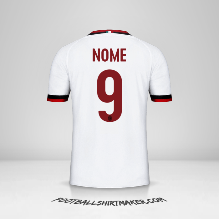 Camisa AC Milan 2017/18 Alternativa -  nome - 9