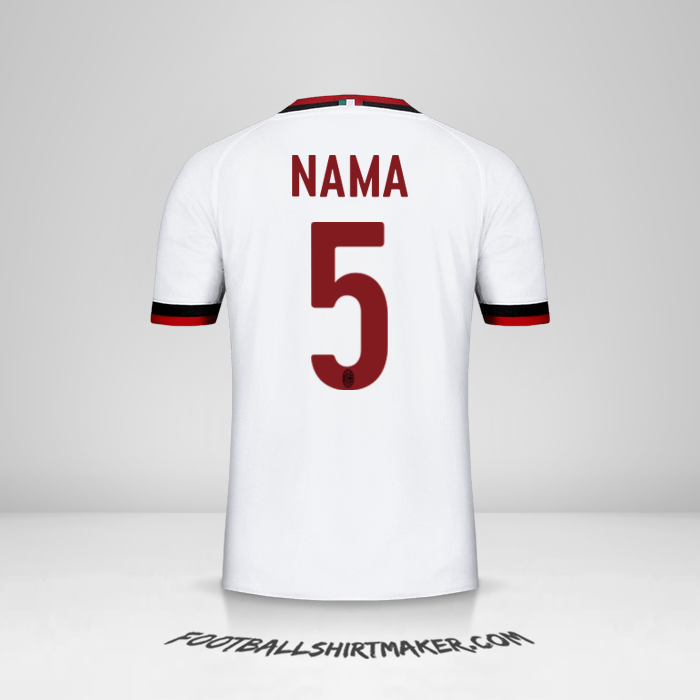 Jersey AC Milan 2017/18 Alternatif -  nama - 5