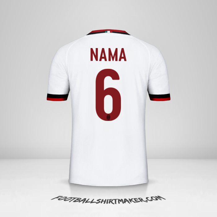 Jersey AC Milan 2017/18 Alternatif -  nama - 6