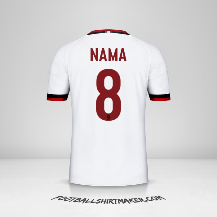 Jersey AC Milan 2017/18 Alternatif -  nama - 8