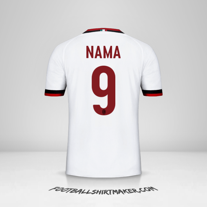 Jersey AC Milan 2017/18 Alternatif -  nama - 9