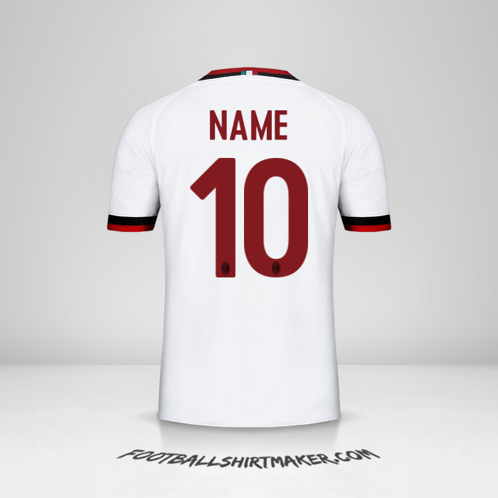 Trikot AC Milan 2017/18 Auswärts -  name - 10