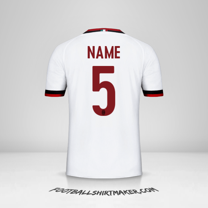 Shirt AC Milan 2017/18 Away -  name - 5