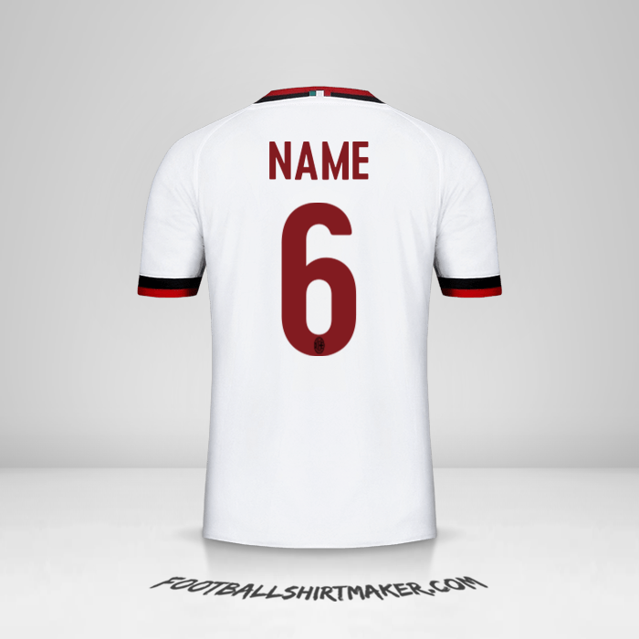 Trikot AC Milan 2017/18 Auswärts -  name - 6