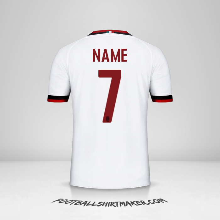 Shirt AC Milan 2017/18 Away -  name - 7