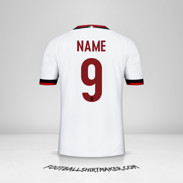 Jersey AC Milan 2017/18 Away -  name - 9