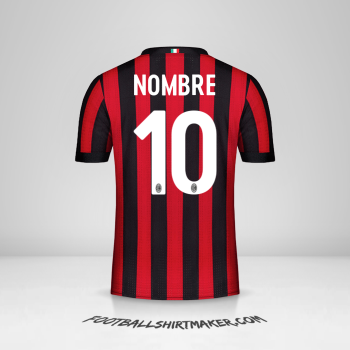 Jersey AC Milan 2017/18 -  nombre - 10