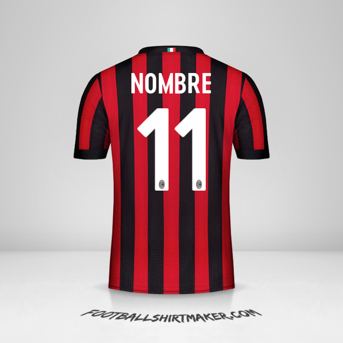 Jersey AC Milan 2017/18 -  nombre - 11