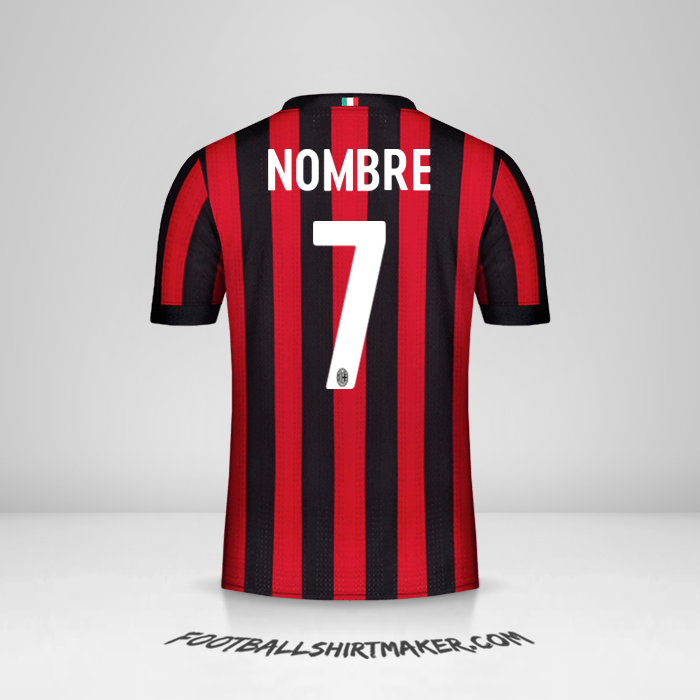 Jersey AC Milan 2017/18 -  nombre - 7