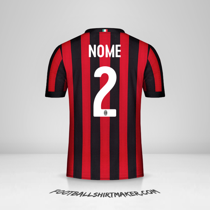 Maglia AC Milan 2017/18 -  nome - 2