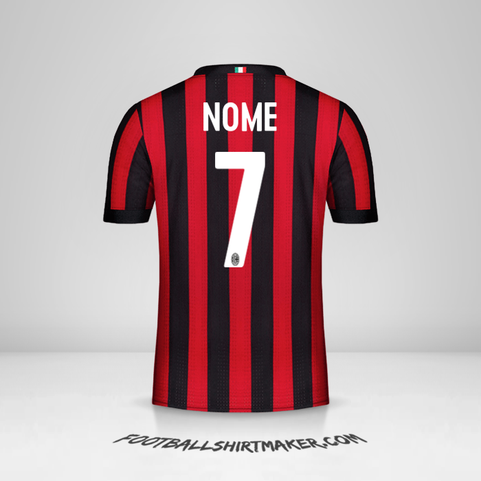 Camisa AC Milan 2017/18 -  nome - 7