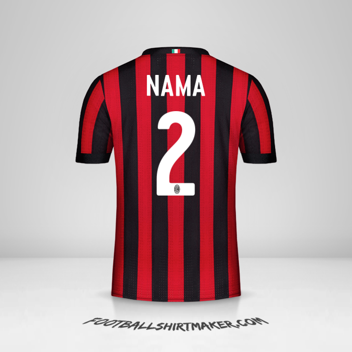 Jersey AC Milan 2017/18 -  nama - 2