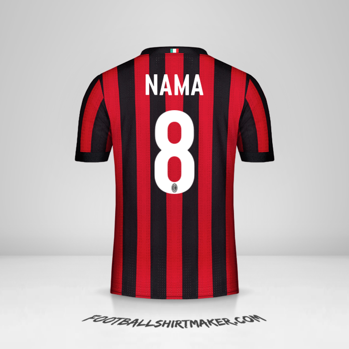 Jersey AC Milan 2017/18 -  nama - 8