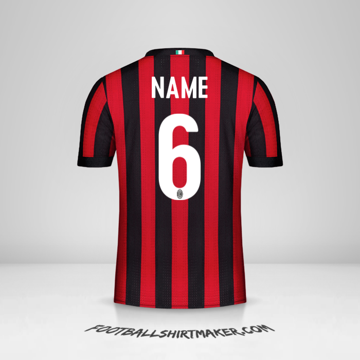 Trikot AC Milan 2017/18 -  name - 6