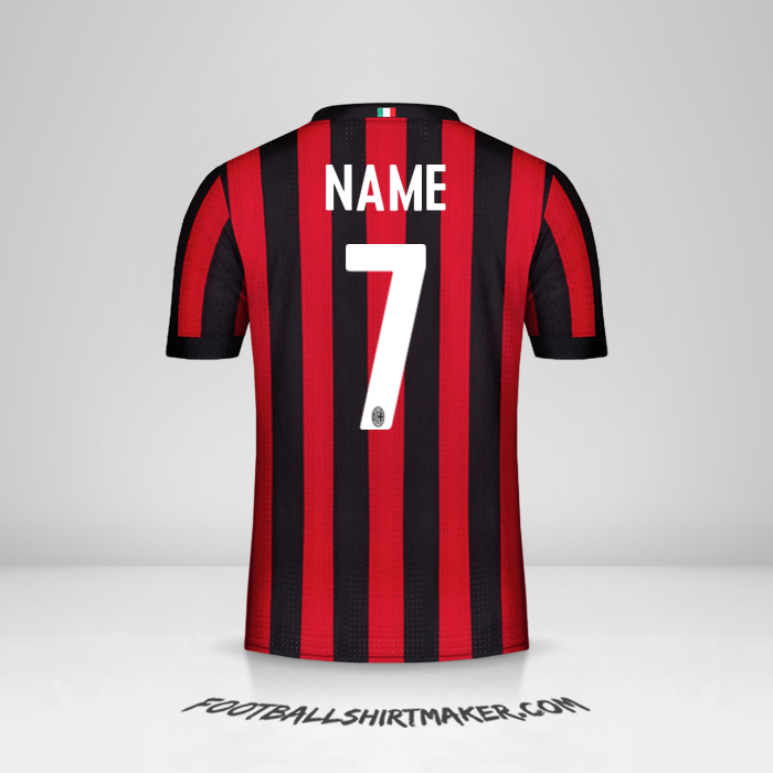 Trikot AC Milan 2017/18 -  name - 7