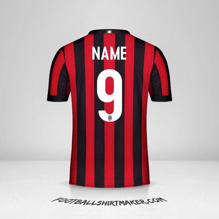 Shirt AC Milan 2017/18 -  name - 9