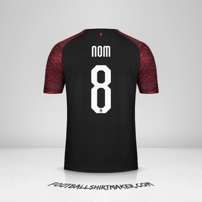 Maillot AC Milan 2018/19 Troisième -  nom - 8