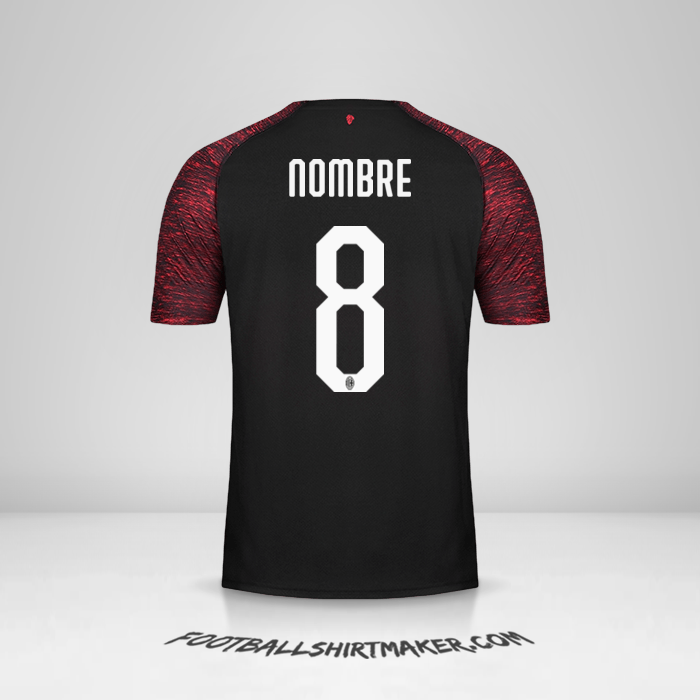 Camiseta AC Milan 2018/19 Tercera -  nombre - 8