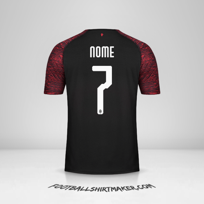 Camisa AC Milan 2018/19 Terceira -  nome - 7