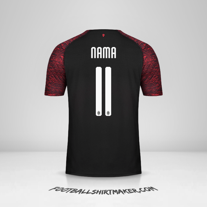 Jersey AC Milan 2018/19 Ketiga -  nama - 11