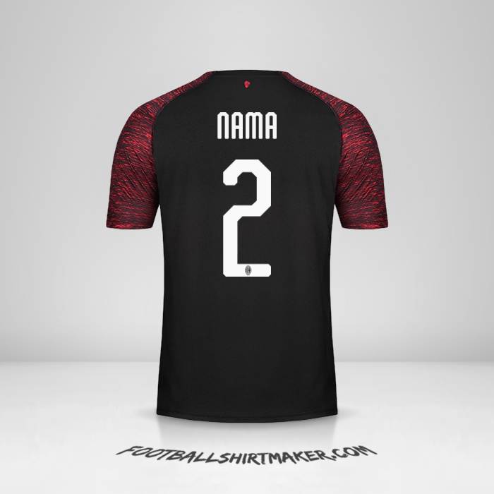 Jersey AC Milan 2018/19 Ketiga -  nama - 2