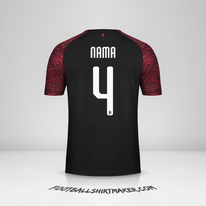 Jersey AC Milan 2018/19 Ketiga -  nama - 4