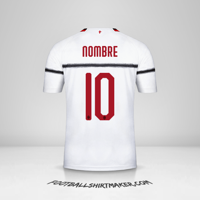 Camiseta AC Milan 2018/19 Visita -  nombre - 10