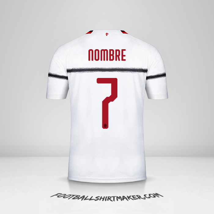 Camiseta AC Milan 2018/19 Visita -  nombre - 7