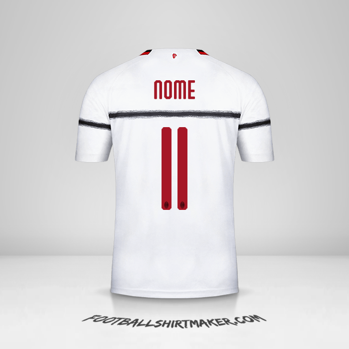 Maglia AC Milan 2018/19 Seconda -  nome - 11