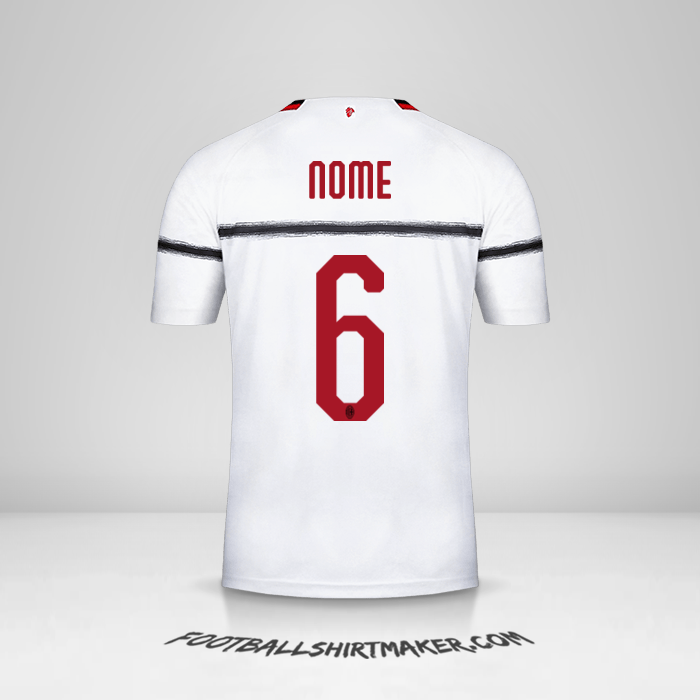 Maglia AC Milan 2018/19 Seconda -  nome - 6