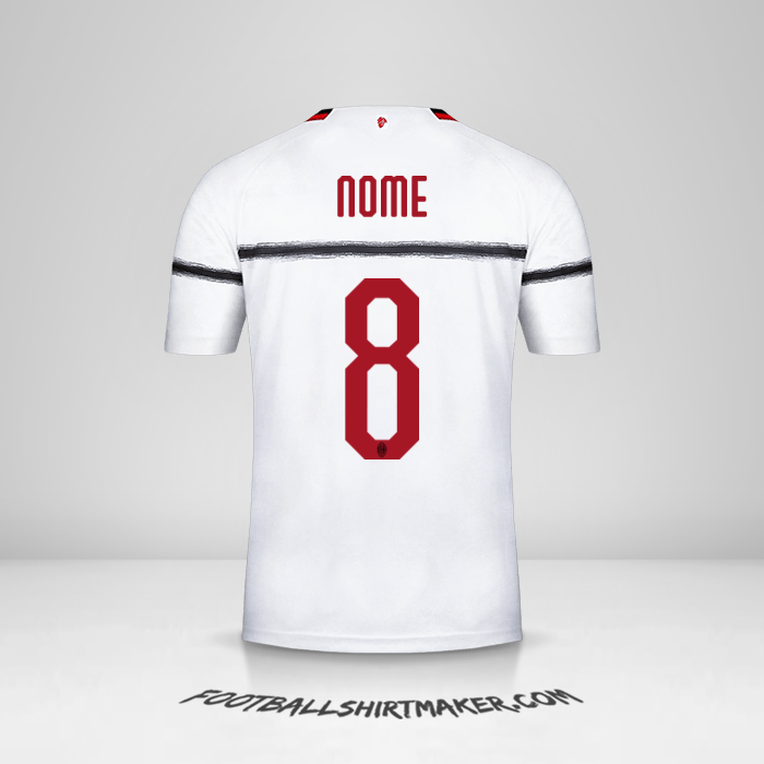 Camisola AC Milan 2018/19 Alternativa -  nome - 8