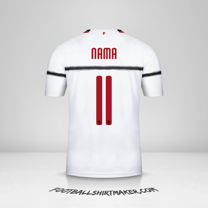 Jersey AC Milan 2018/19 Alternatif -  nama - 11