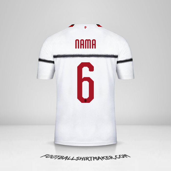 Jersey AC Milan 2018/19 Alternatif -  nama - 6