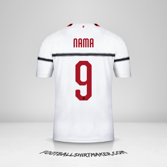 Jersey AC Milan 2018/19 Alternatif -  nama - 9