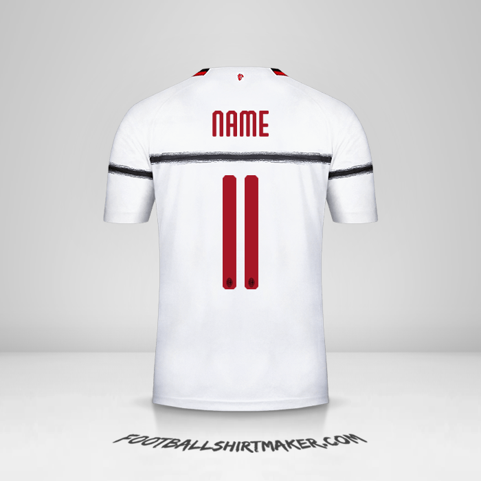 Trikot AC Milan 2018/19 Auswärts -  name - 11