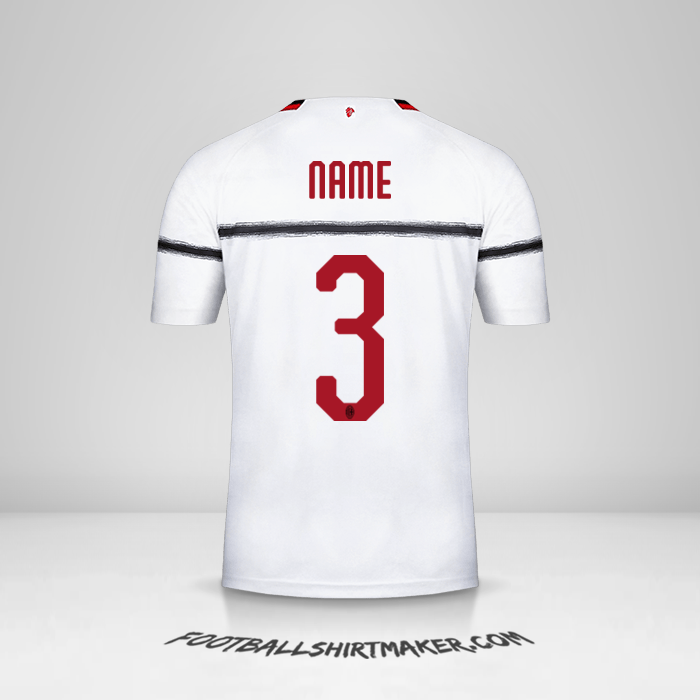 Jersey AC Milan 2018/19 Away -  name - 3