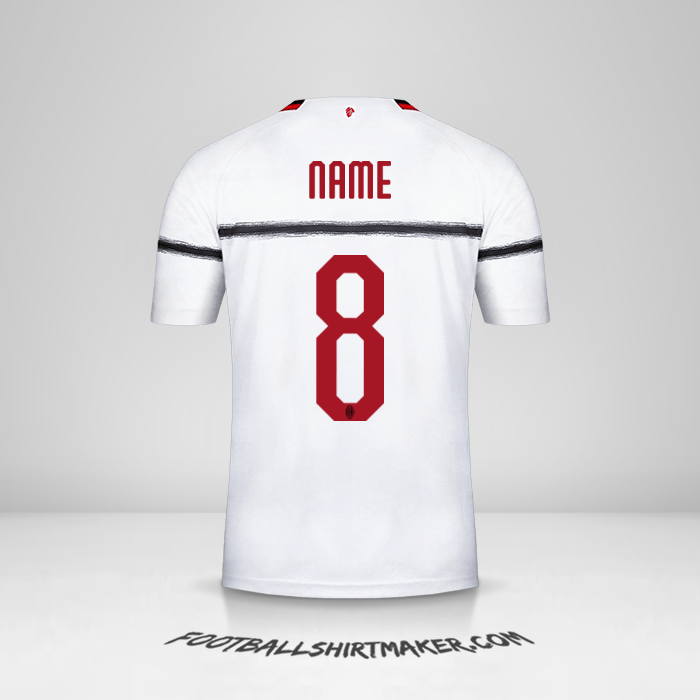 Jersey AC Milan 2018/19 Away -  name - 8