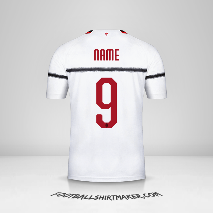 Jersey AC Milan 2018/19 Away -  name - 9