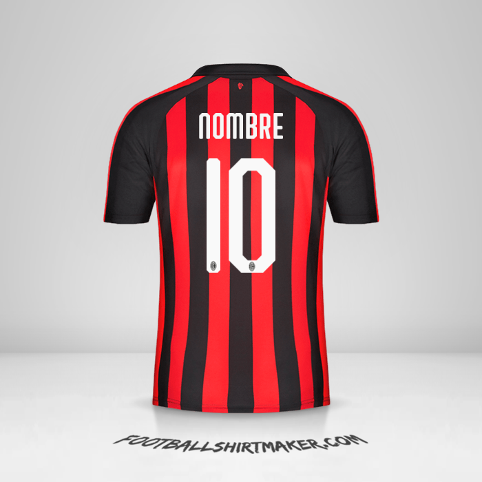 Jersey AC Milan 2018/19 -  nombre - 10