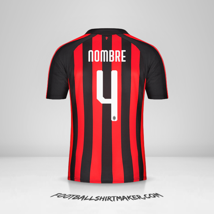 Jersey AC Milan 2018/19 -  nombre - 4