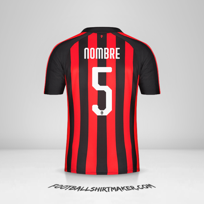 Jersey AC Milan 2018/19 -  nombre - 5